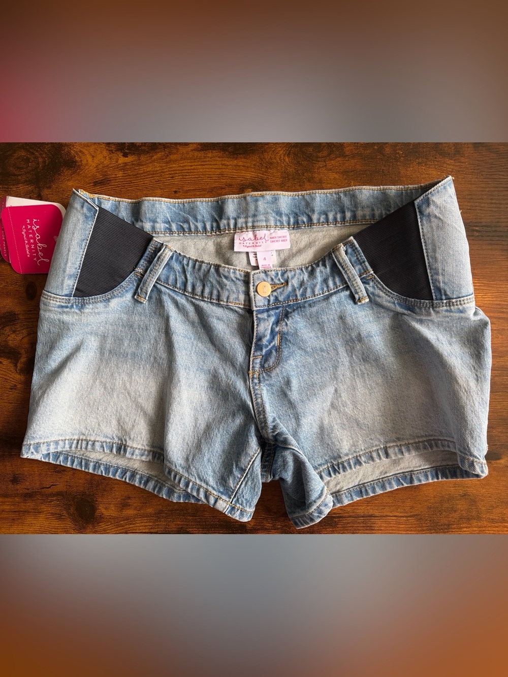 Isabel maternity midi Shorts Nwt Sz 4